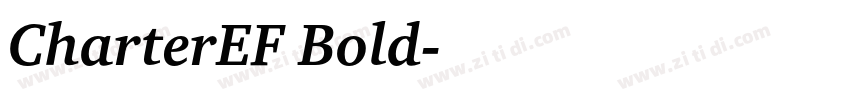 CharterEF Bold字体转换